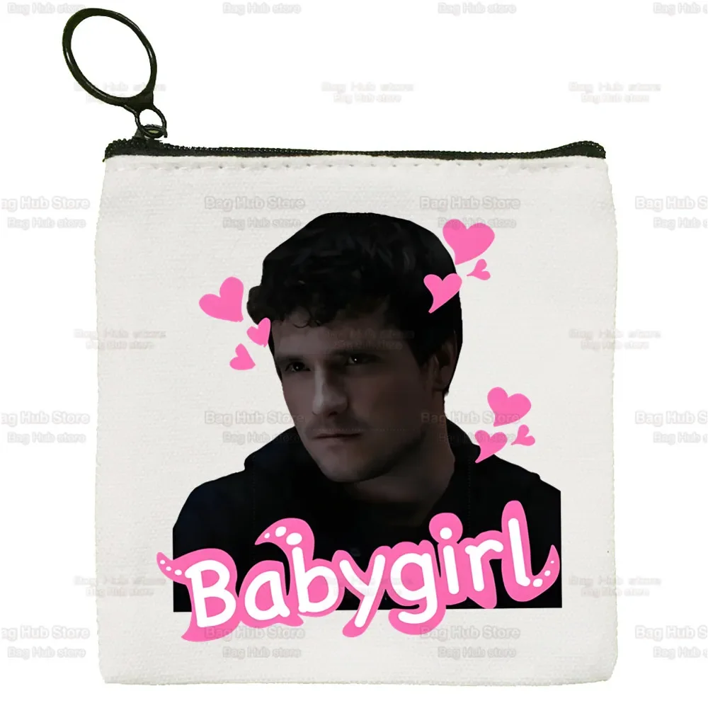 Холщовый кошелек для монет Josh Hutcherson Heart сумка хранения с логотипом холщовая новая