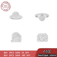 high quality december new 925 sterling silver pendant leaf disco ball pendant ring womens ring new year gift
