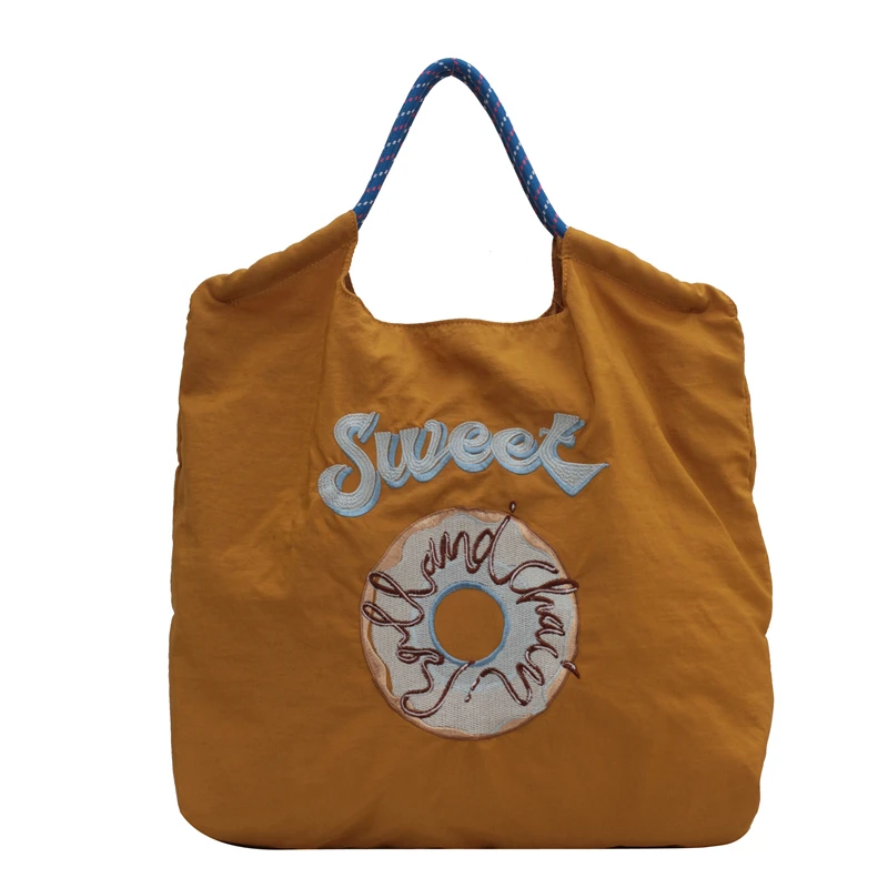 

Повседневные Модные нейлоновые тканевые сумки через плечо для женщин 2022, Женская вместительная сумка-тоут, сумка-шоппер с карманом