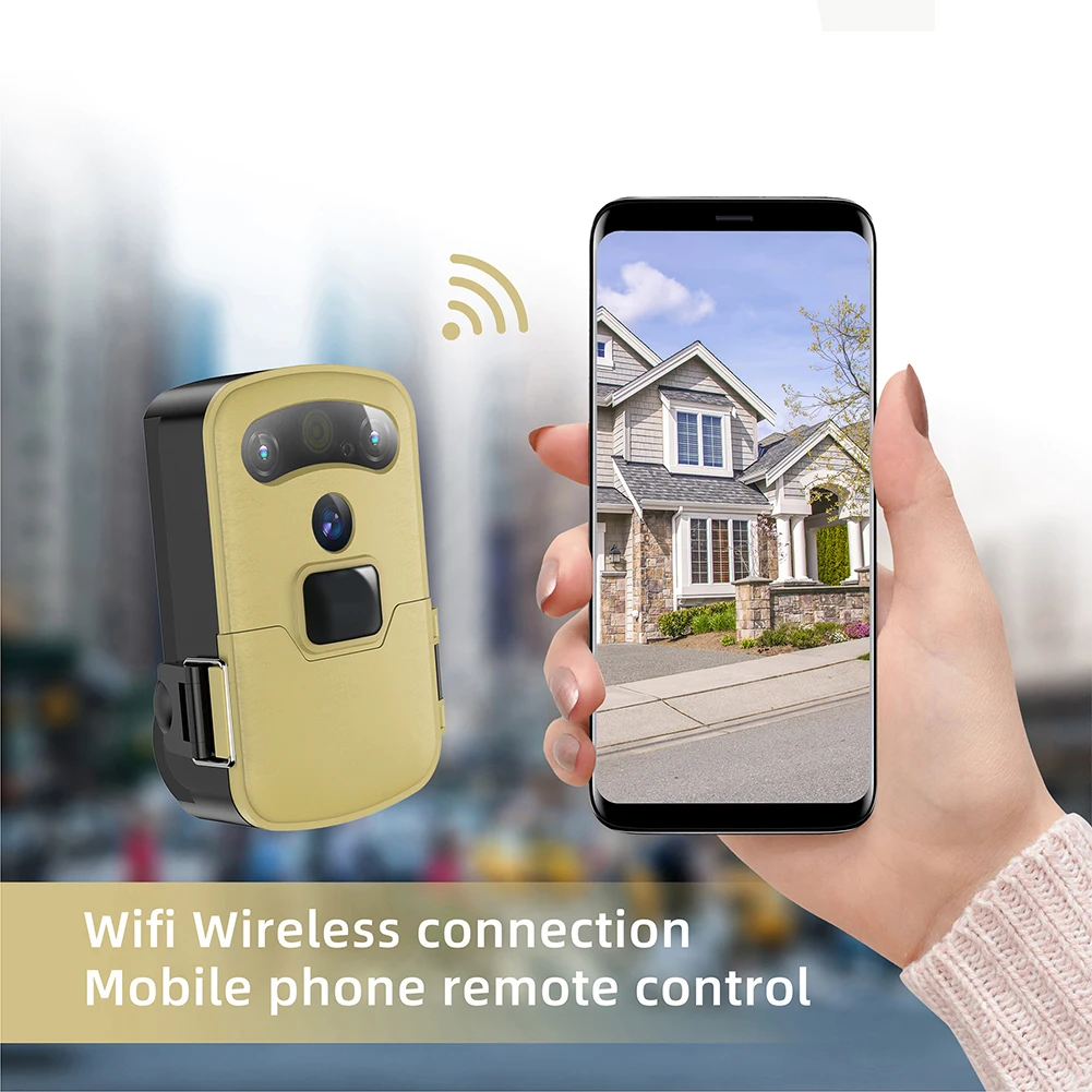 

Беспроводная охотничья камера с солнечной панелью, Wi-Fi, 720P