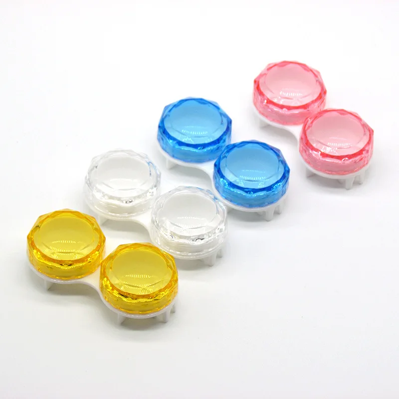 

1 Pcs Colored Contact Lenses Case Solid Color Contact Lens Case for Eyes Contacts Travel Kit Holder Lens Container