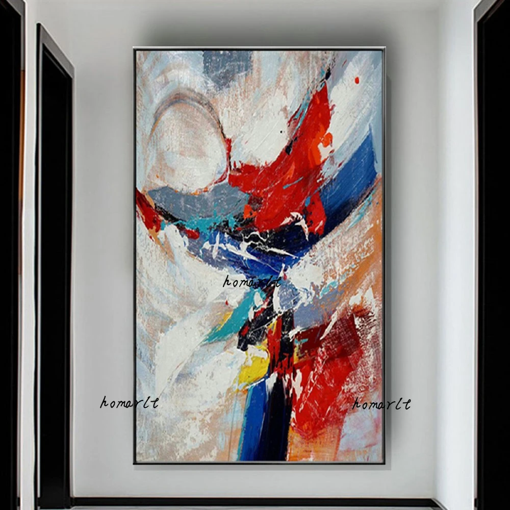100% ручная роспись Абстрактная Большая картина маслом на холсте Современные