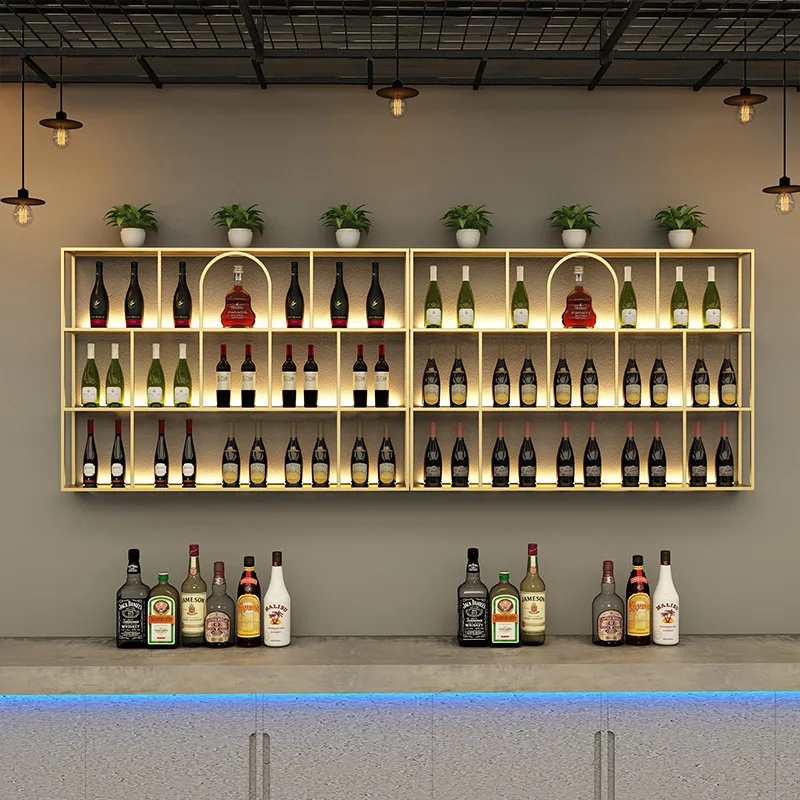 

Винный шкаф на заказ, простая стеклянная дверь на стену, роскошная витрина, металлическая полка