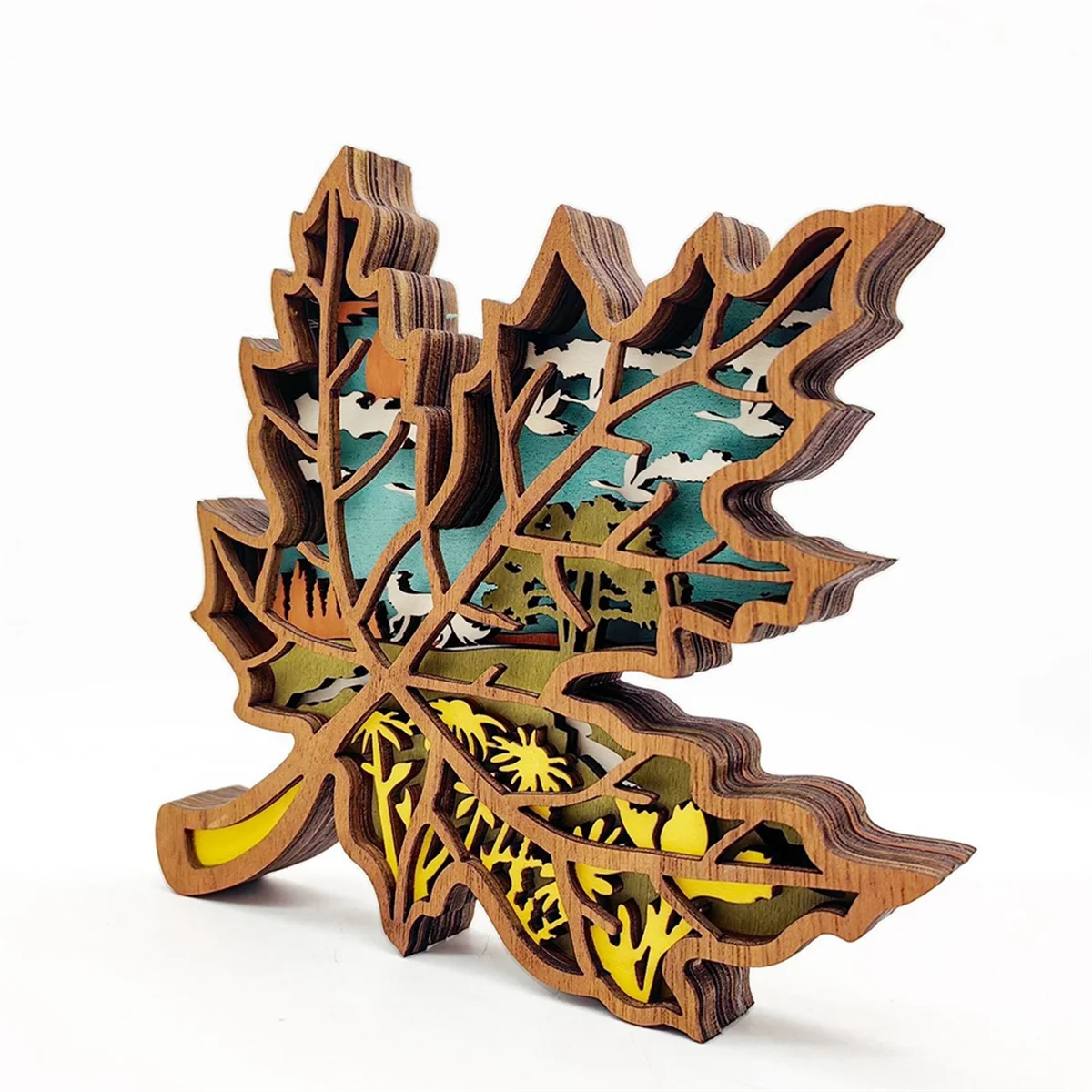 Декор из кленового листа декор для семейной комнаты спальни деревенское