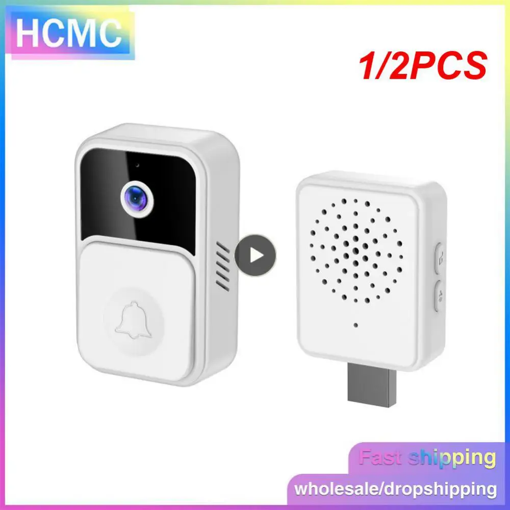 

1/2PCS New Tuya Wireless Doorbell With camera Video doorbell Outdoor wireless doorbell Wifi doorbell camera smart doorbell