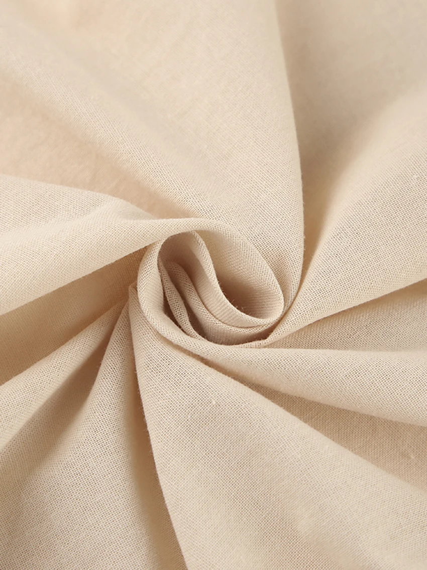 Marthaqiqi Khaki Pajamas For Women Cotton Short Sleeve Sleepwear Sexy Turn-Down Collar Nightwear Trousers Femme Pyjamas Suits