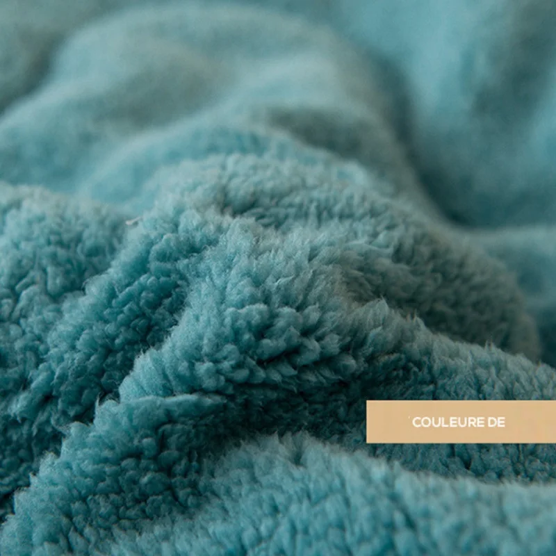 Super Soft Lamb Cashmere Blankets for Beds Quilt Winter Warm Thick Velvet Bedspread King Size Flannel Blanket Bed Sheet |