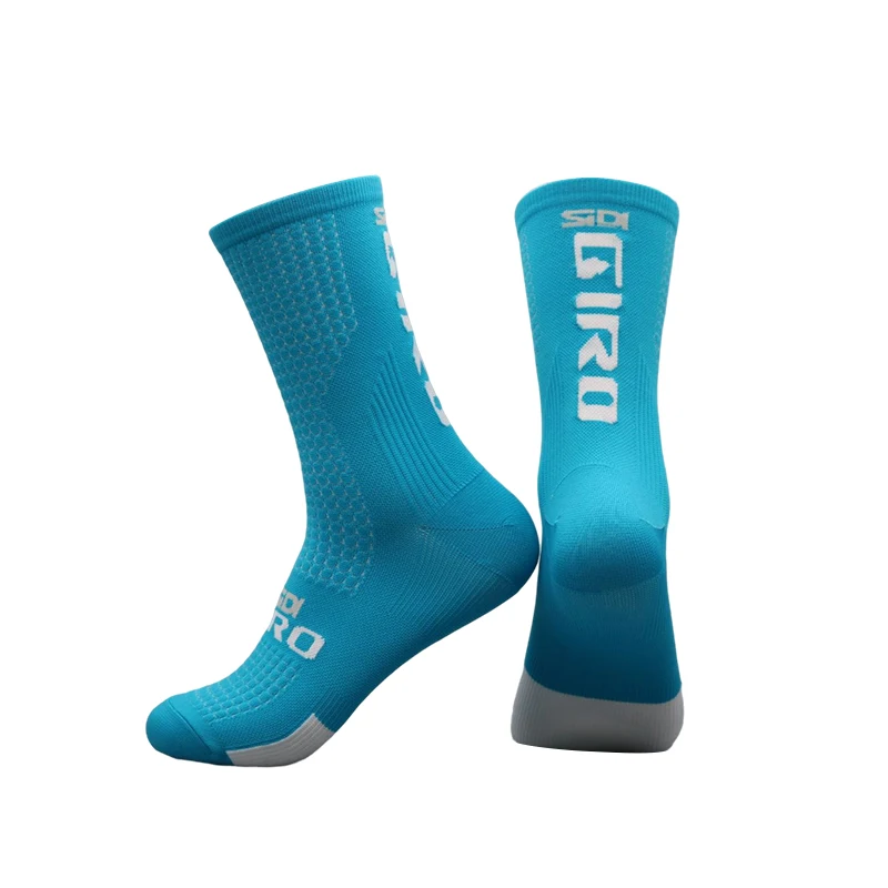 SIDI-GIRO 4pairs 2023 New Cycling Socks Bike Nurse Compression Road Bike Running Mtb Knee-high White Sports Funny Brand Black
