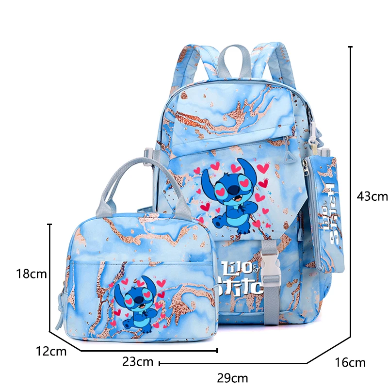 Lilo Stitch водонепроницаемый рюкзак для школьников-подростков девочек и мальчиков