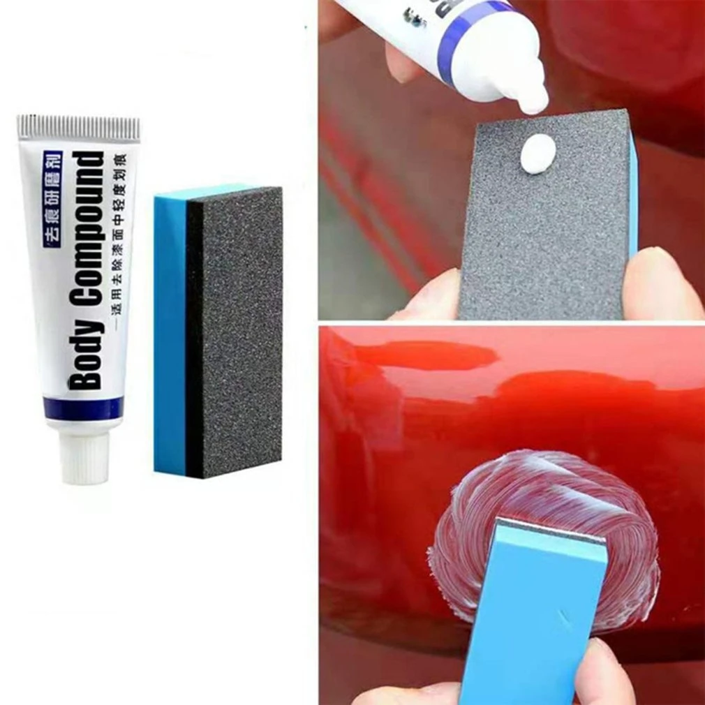 

Car Scratch Remover Kit Car Paint Scratch Repair Sponge Car Body Wax Paint Paste Set Scratch Paint Care Auto Polishing Grinding