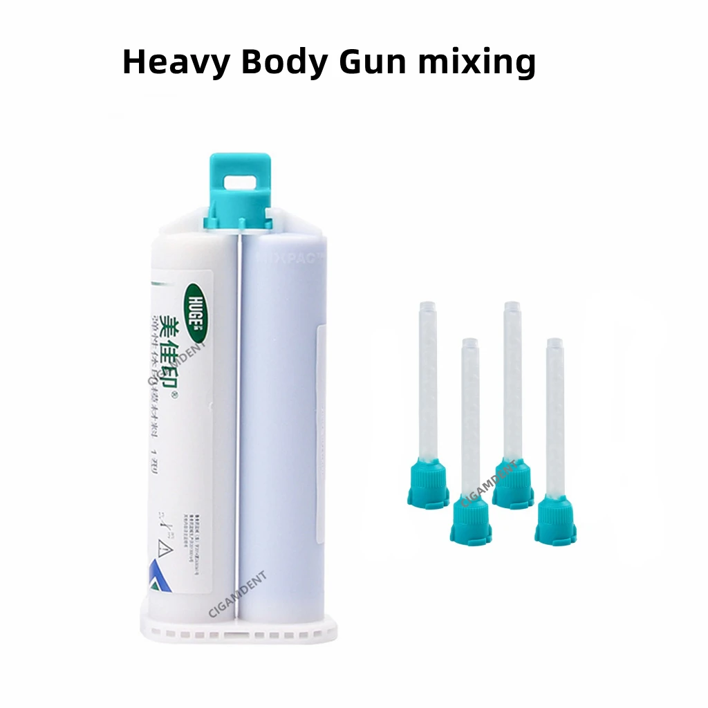 

Dental Heavy Body Gun mixing Type Edge Shaping Impression Silicone Material 50ml Cartridge Huge Dentistry Supplies Products