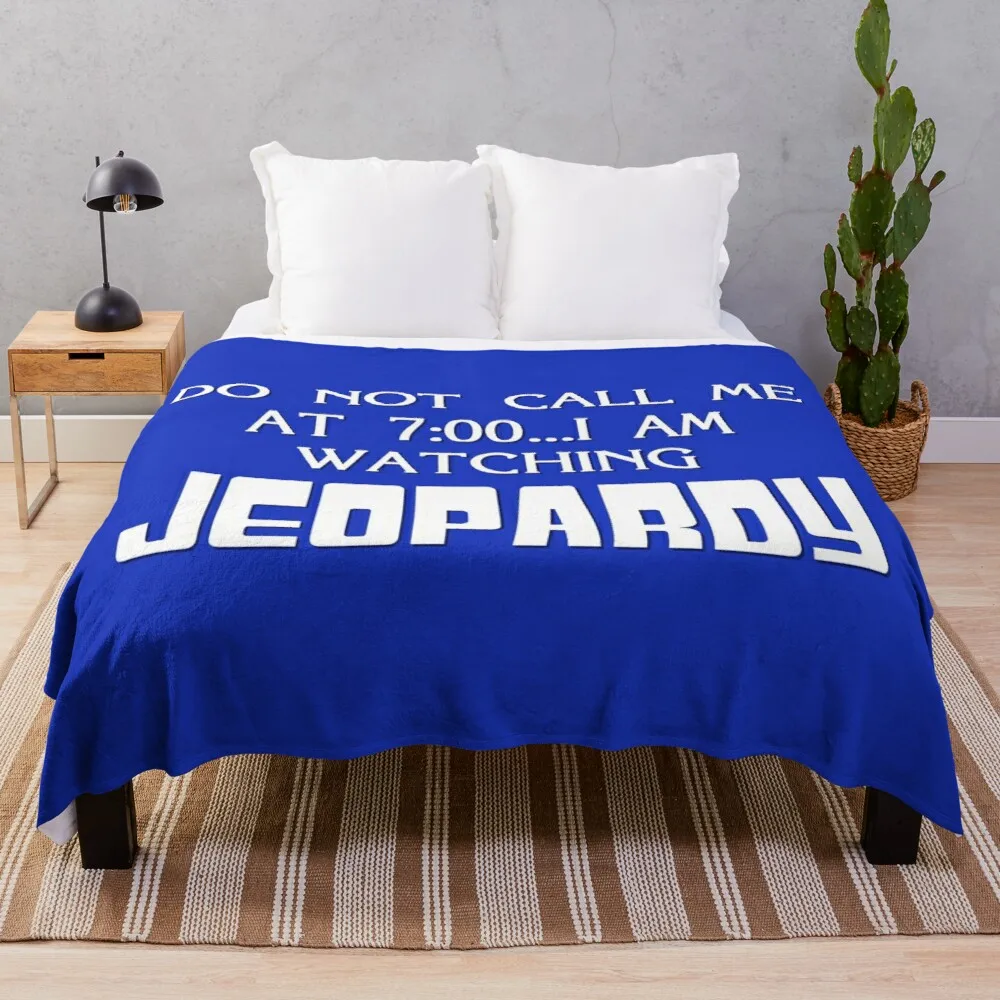 

Jeopardy 7:00 Throw Blanket designer blankets retractable and reclining sofa blanket hairy blanket Fleece