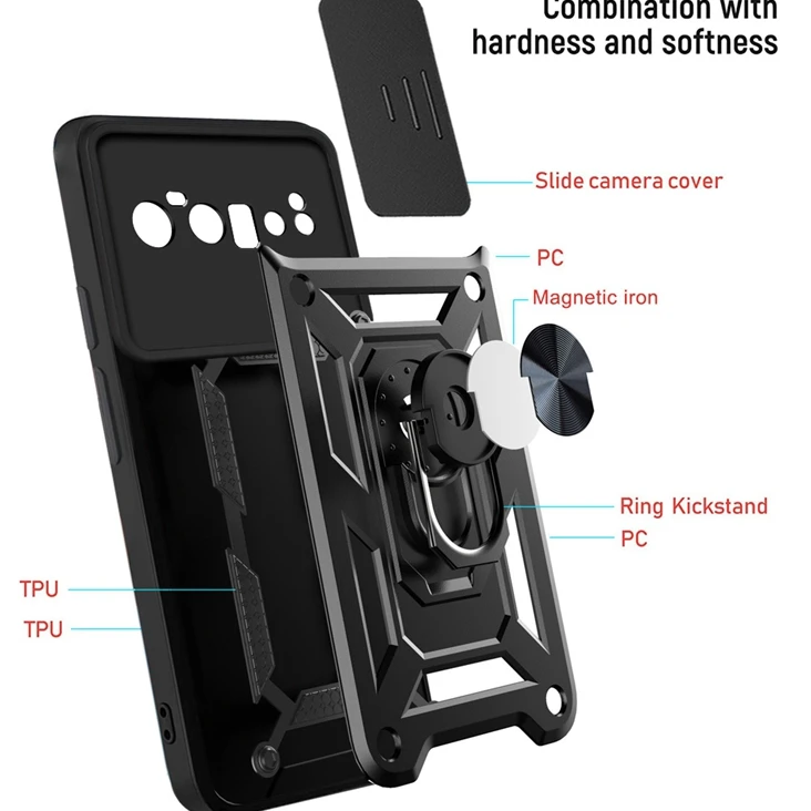 Для Google Pixel 6 автомобильный Магнитный кронштейн сверхмощные военные бамперы