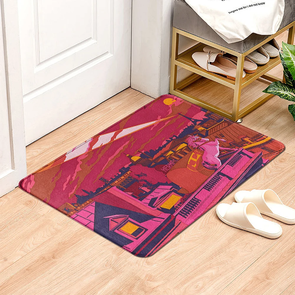 

Коврик для ванной комнаты, маленький коврик для душа, декоративный Впитывающий Коврик для ног, коврик для входной двери, кухонный коврик, ко...