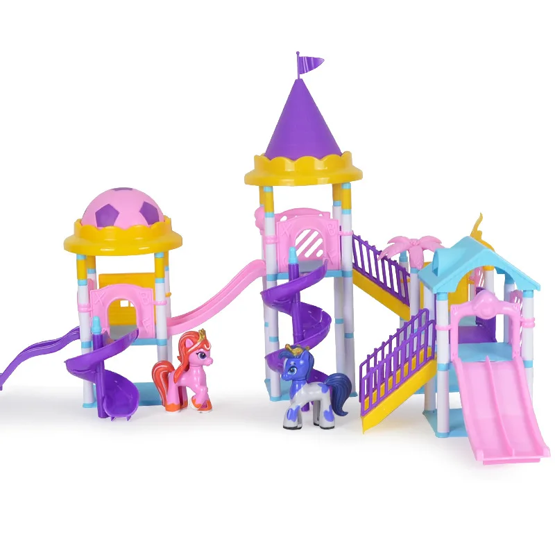 

Filly Funtasia Paradise Set DIY Assembling Toy Children's Amusement Park Play House Set Animation Peripheral Model