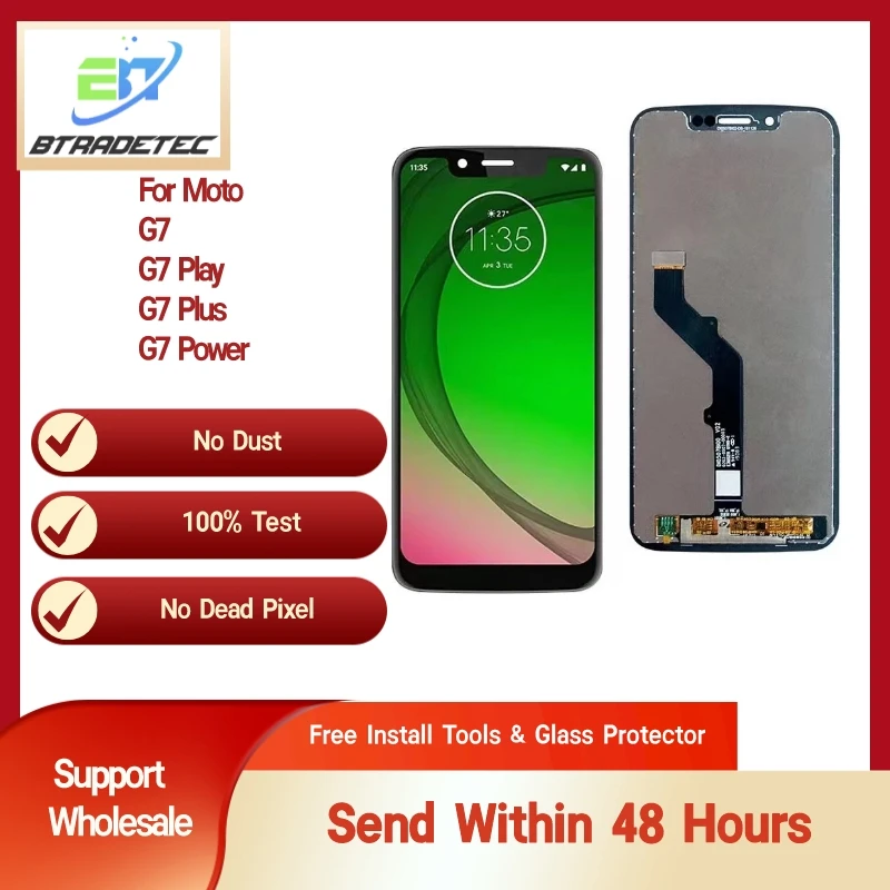 

Original Display For Motorola MOTO G7 XT1962 XT1962-4 LCD Digiziter Assembly Replacement For Motorola MOTO G7 PLUS XT1965