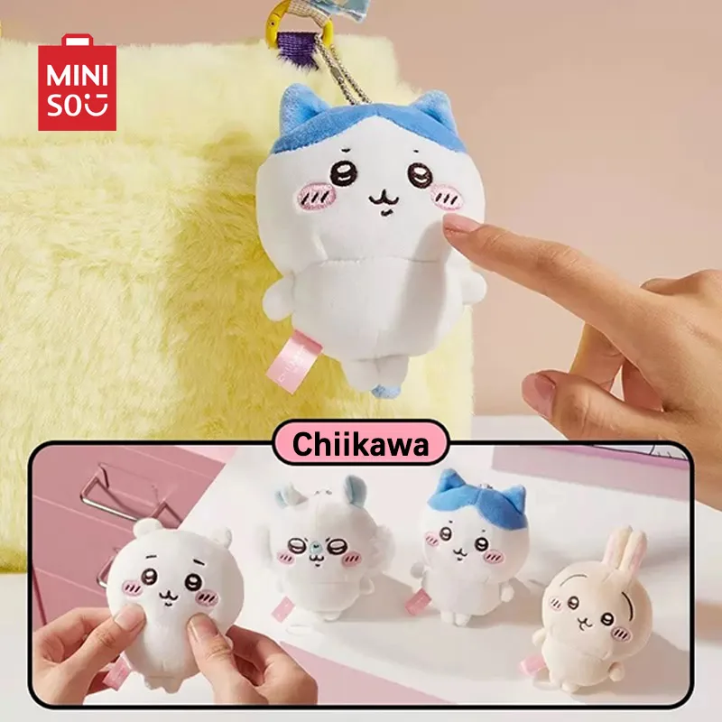 MINISO Chiikawas 10 см кукла кулон игрушка кавайная Хачи Usagi мультфильм сумка Мобильный