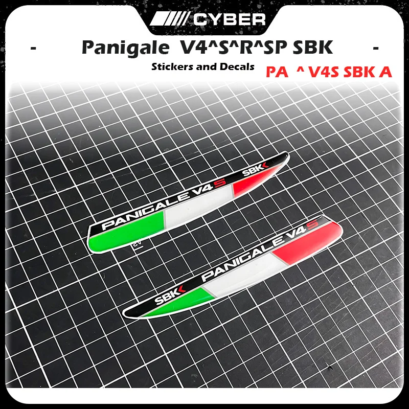 Фото V4R SBK для Ducati Supersport Panigale V4 V4S V4R SBK 2018-2022 Итальянские трехцветные флаги для крыльев 3D наклейка на борт крыльев №2