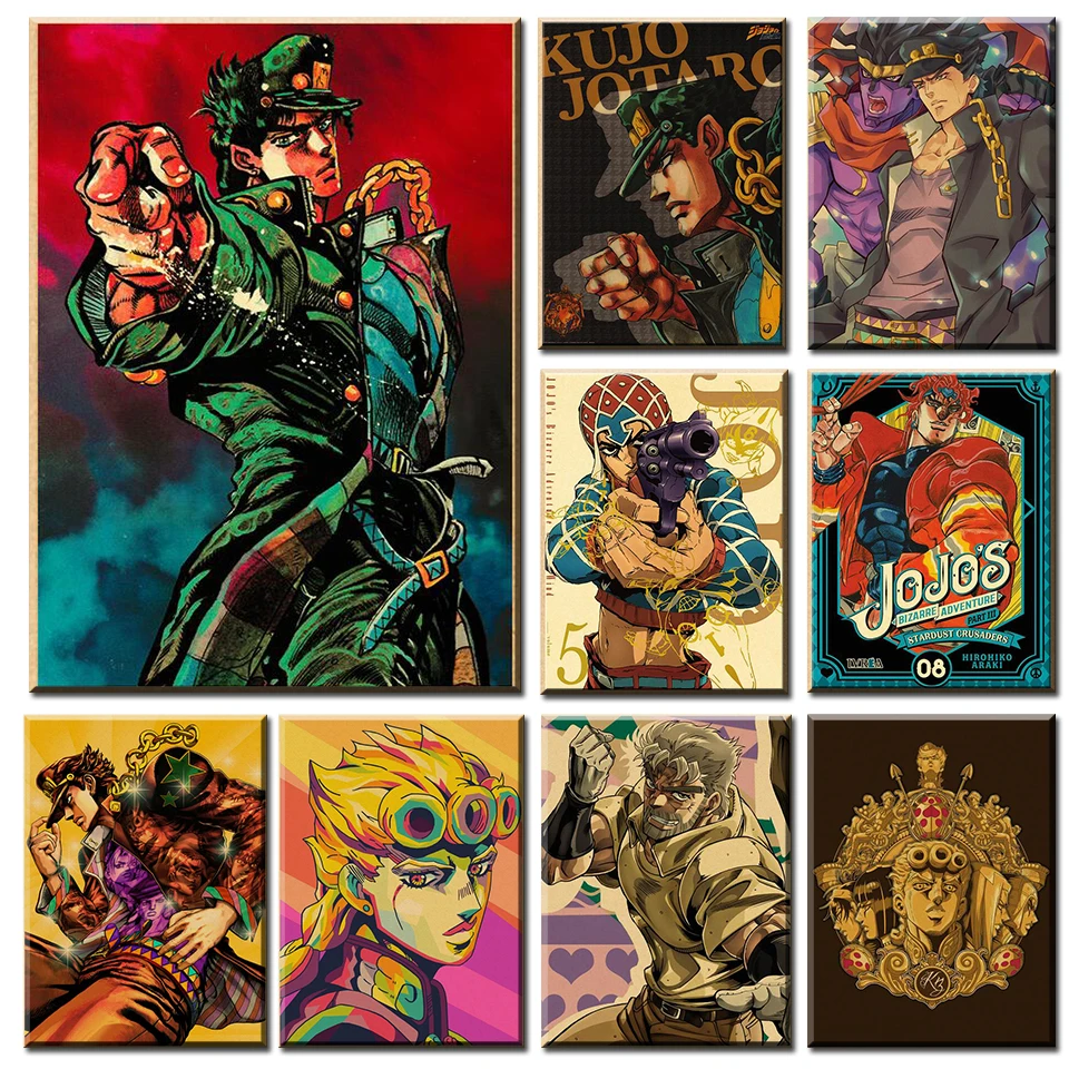 

DIY Diamond Painting Classic Anime JoJo Bizarre Adventure Puzzle Mosaic Embroidery Cross Stitch Kit Handicraft Art Vintage Decor