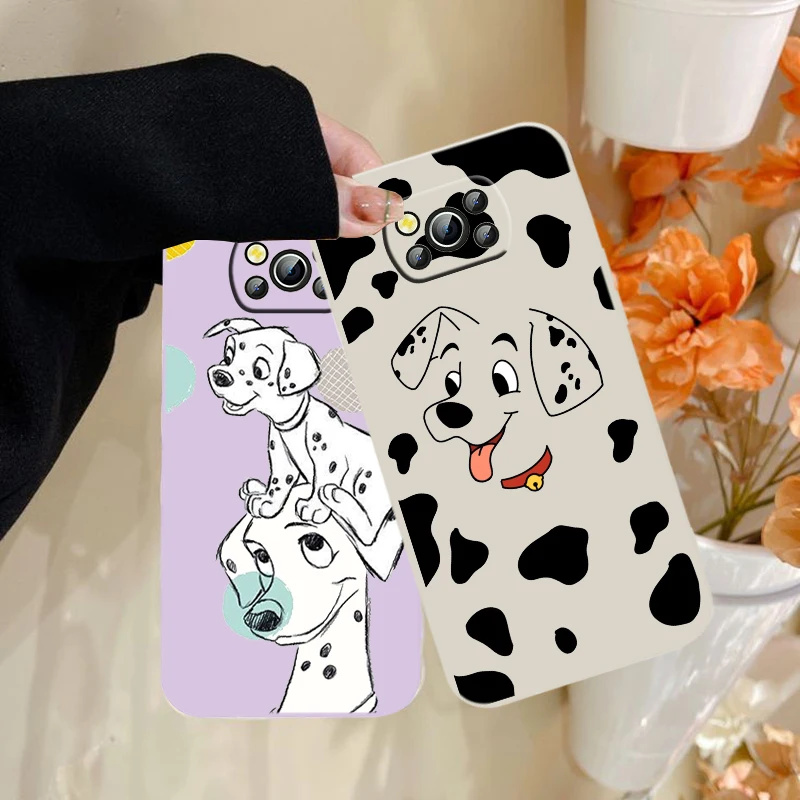 

Disney 101 Dalmatians Phone Case For XiaoMi POCO X2 X3 X4 GT NFC Pro M3 M4 Pro F3 F4 GT C3 C31 C40 Liquid Rope Funda Cover Soft