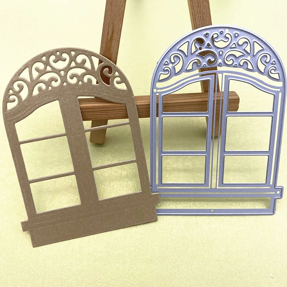 

Windows Metal Cutting Dies Stencil DIY Scrapbooking Photo Album Paper Card Template Mold Embossing Craft Decoration