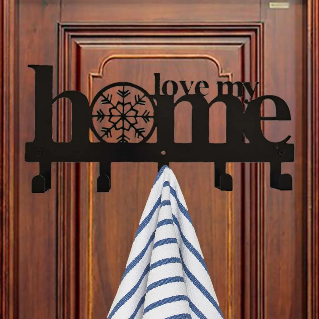 

Hanging Door Hook, Key Rack Holder, Bathroom Organizer Clothes Hook, Key Hooks for Entryway Bathroom Kitchen Door