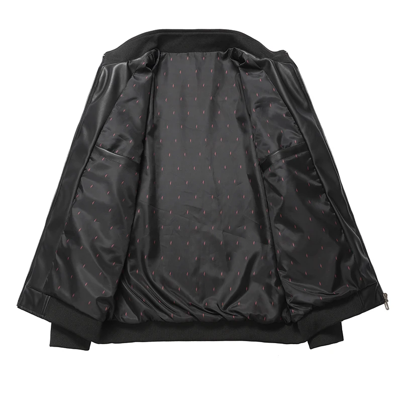 Демисезонные мужские повседневные ветрозащитные куртки из мягкой кожи пальто