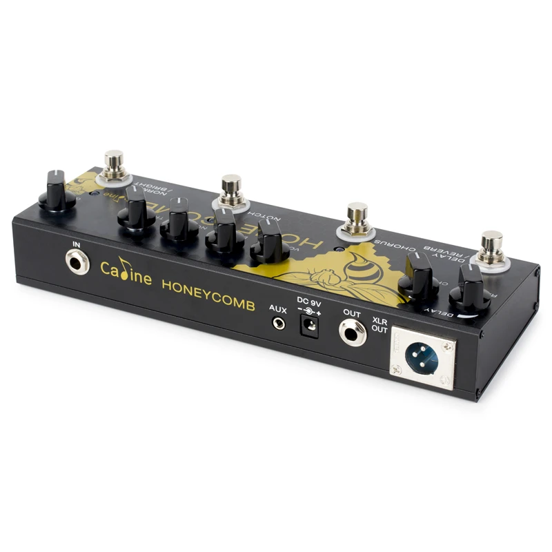 Caline CP-48 Honey Comb Multi-effects Pedal for Acoustic Guitar Digital Effect Pedal Chorus Delay Reverb Notch Boost EQ enlarge