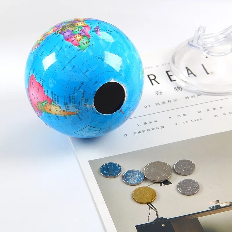 Children's Piggy Bank Globe Kids World Earth Money Box Safe Deposit Creative Toy Educational Ornament Atlas | Канцтовары для