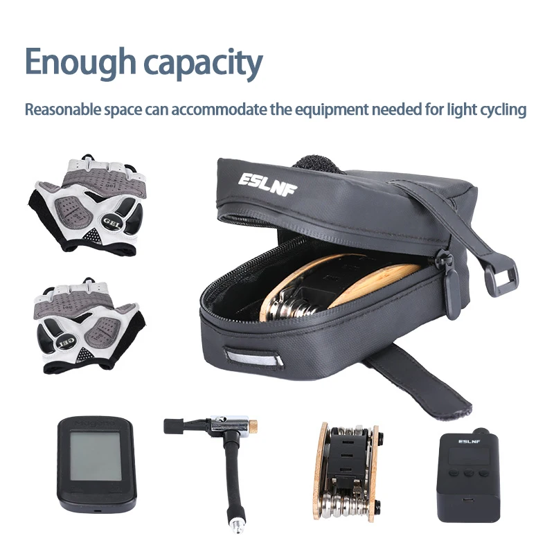 Велосипедная Сумка-седло светоотражающая вместительная сумка на заднее сиденье