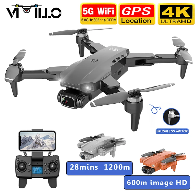

New L900 Max GPS Drone 4K Professional HD Dual Camera 5G WIFI FPV Dron 28min Flight Distance 1.2km Brushless Motor Quadcopter