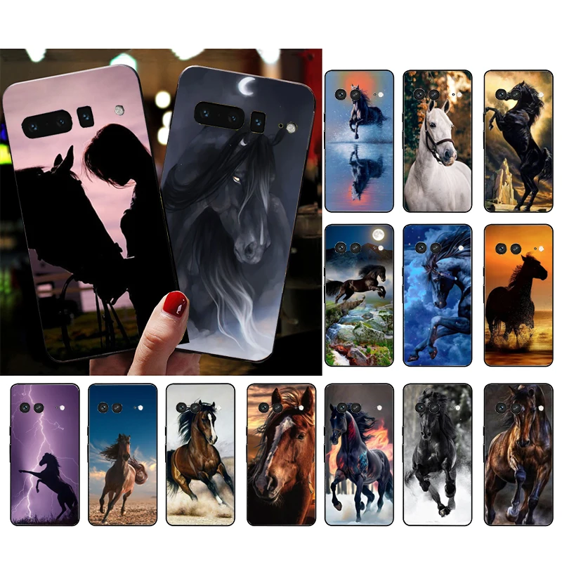 

Horse Phone Case for Google Pixel 7 Pro 7 7A 6A 6 Pro 5A 4A 3A Pixel 4 XL Pixel 5 6 4 3 XL 3A XL 2 XL Funda