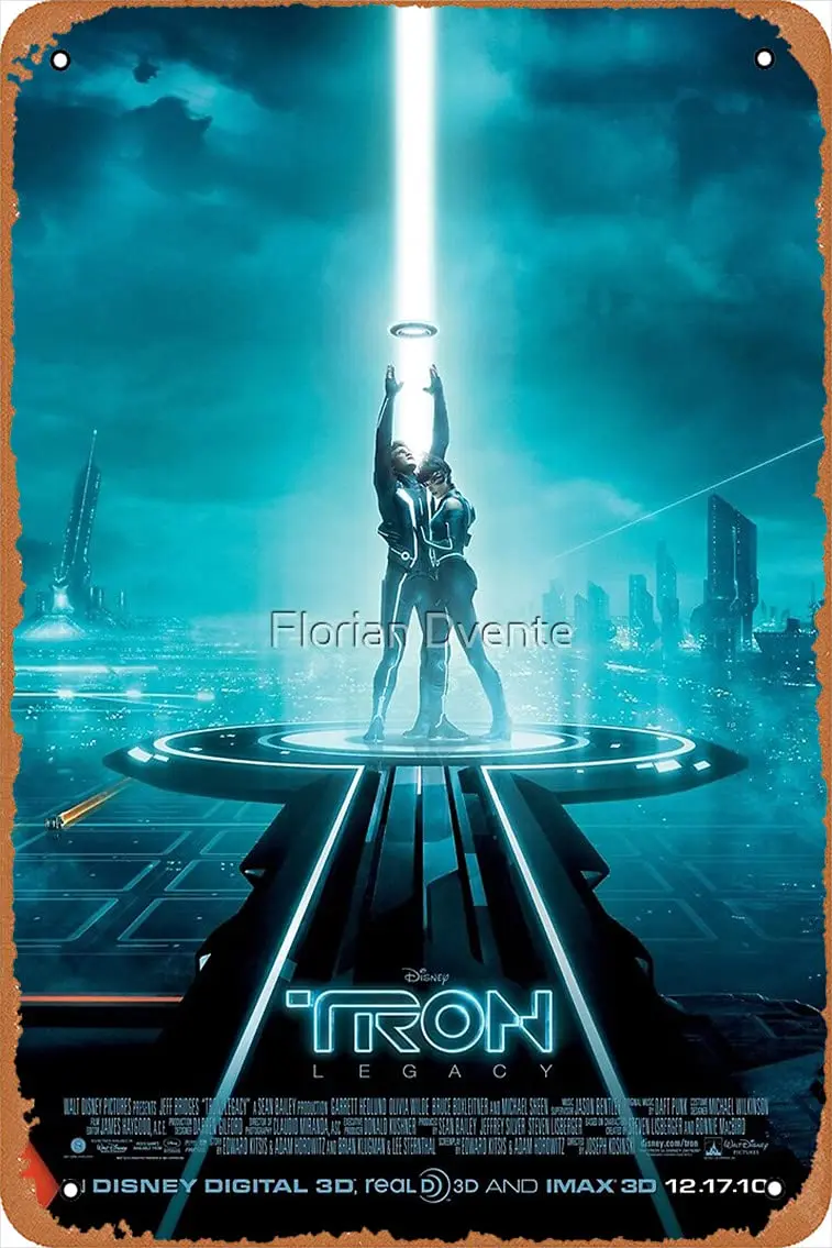 Оловянный плакат niumwang с металлическим знаком-Tron Legacy 12X8 дюймов