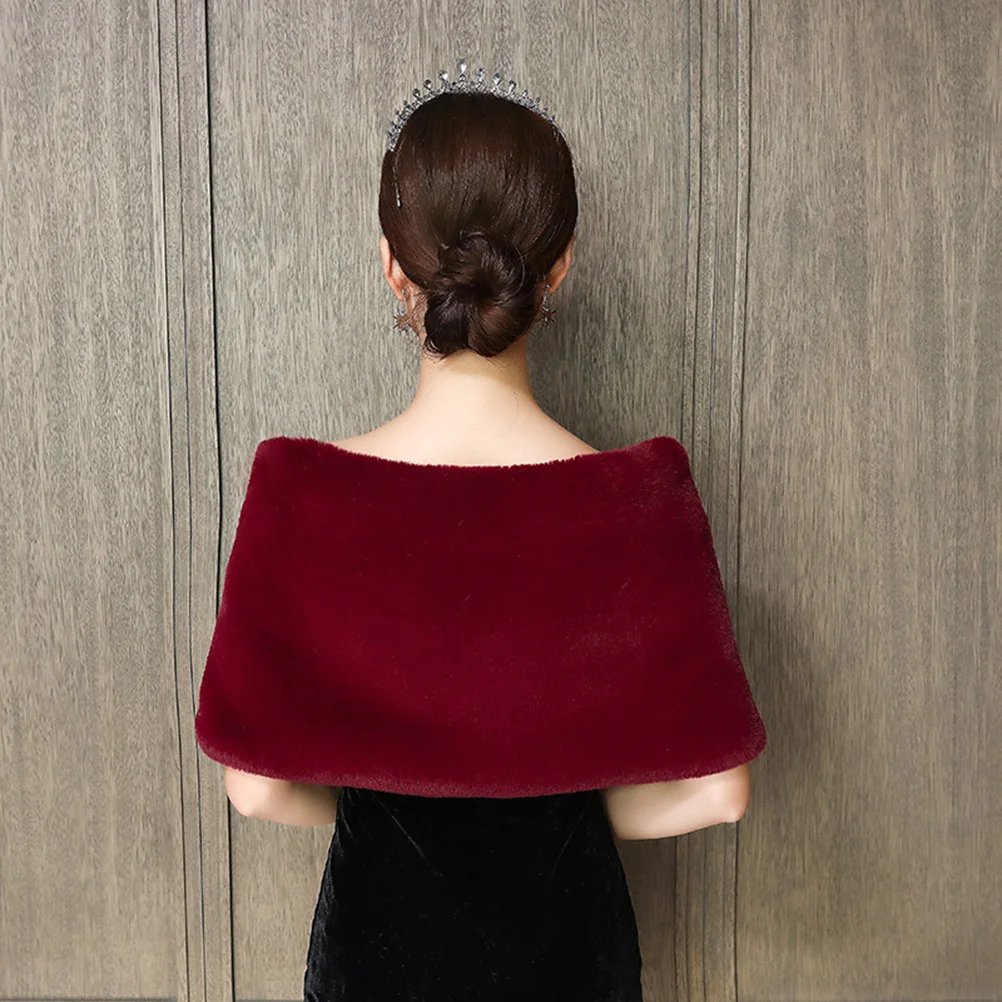 Платья для девочек на свадьбу плюшевая шаль шарик из кроличьего меха мама де