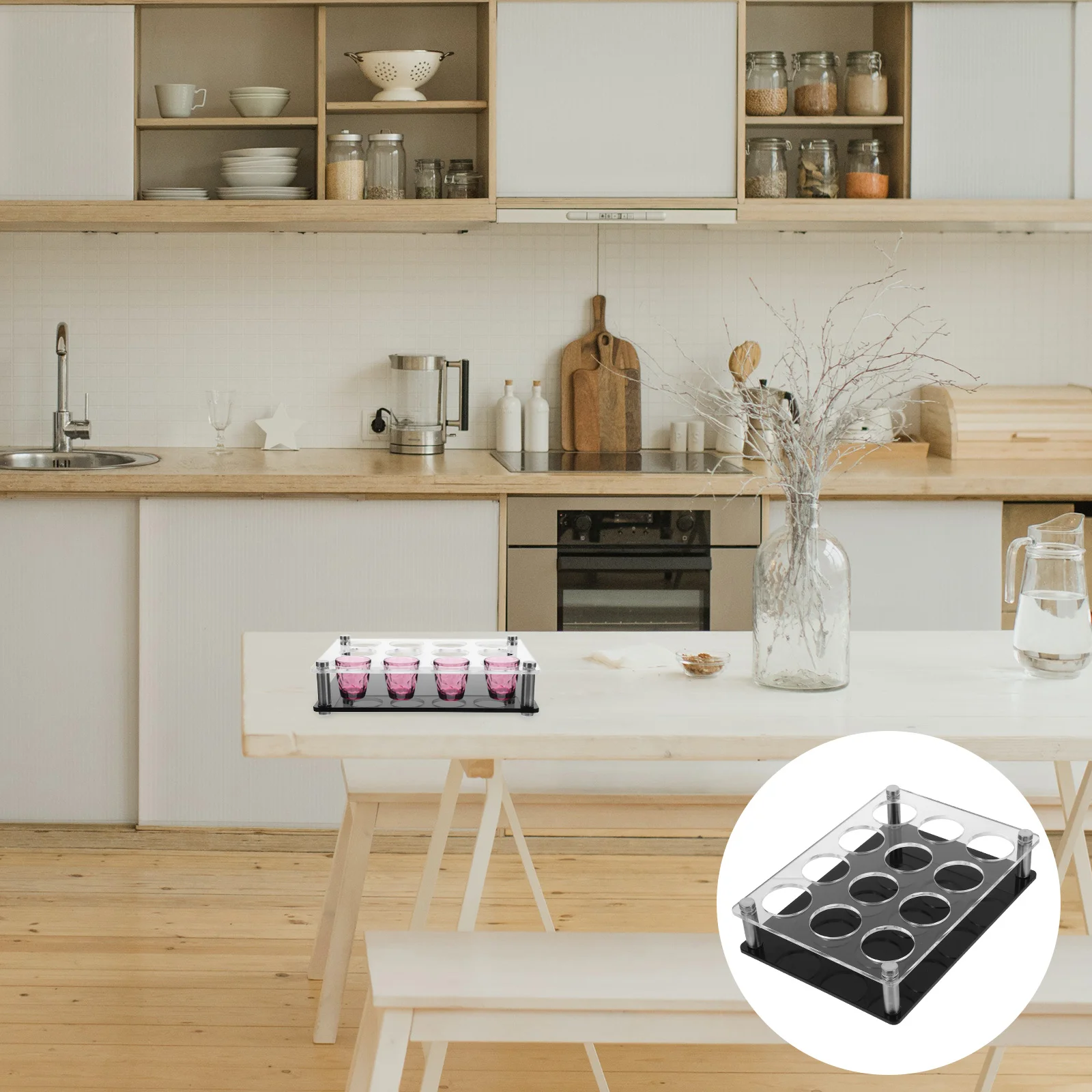 Бар для коктейльных линз подстаканник круглый поднос основа очков сервер