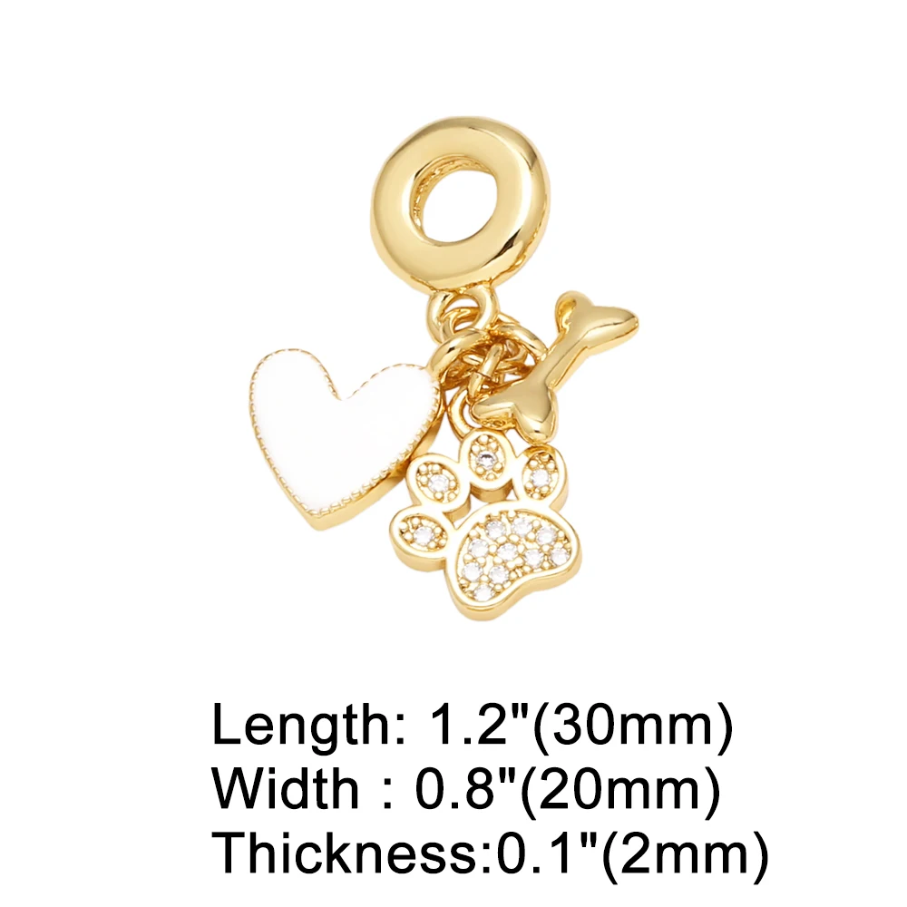 OCESRIO Модные Разноцветные эмалевые сердца для ожерелий медные позолоченные