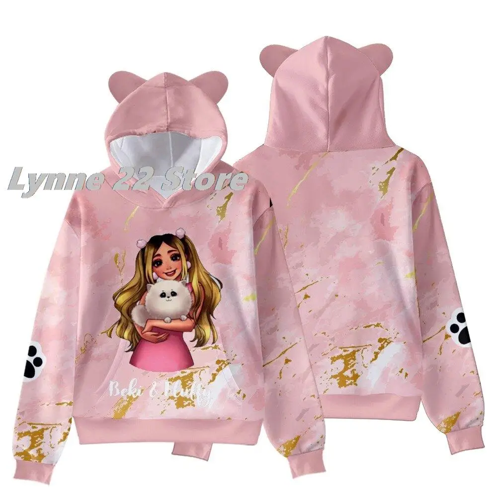 

2023 Women Hoodi Rebekah Wing Merch Beki Fluffy 3D Boy girls kids cat ears Hoodies Harajuku Streetwear Children Clothes