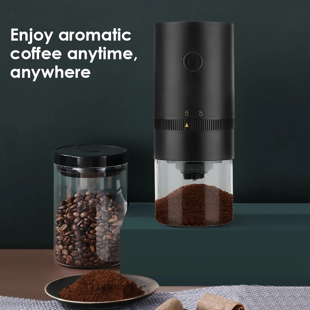 

USB Rechargeable Espresso Maker Portable Automatic Beans Mill For Cafe Home Travel Electric Coffee Grinder