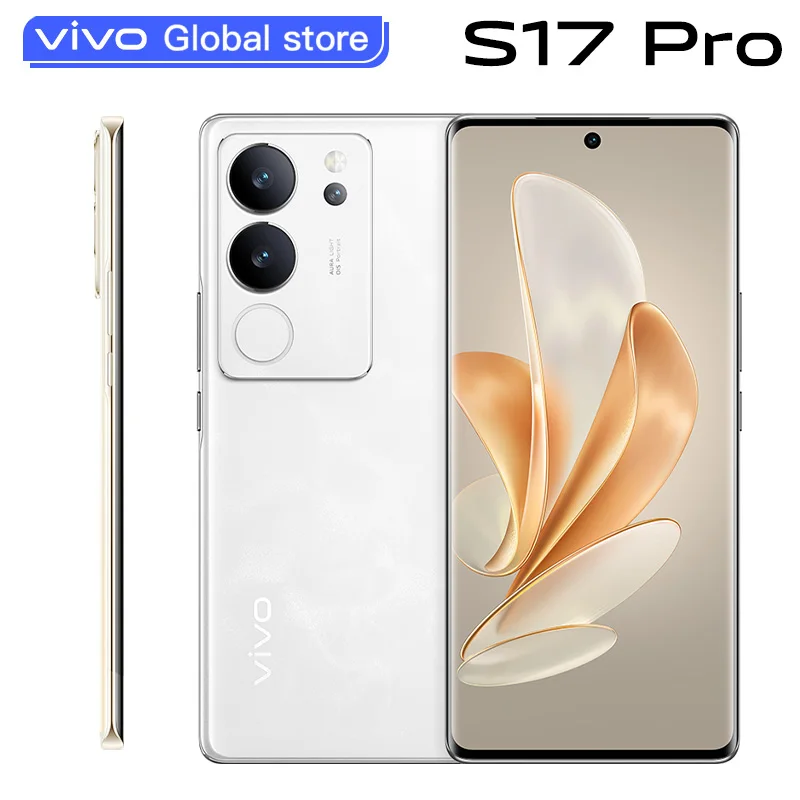 Original VIVO S17 Pro 5G Mobile Phone 6.78 Inch AMOLED Dimensity 8200 Octa Core 80W SuperFlash Charge 50M Triple Camera NFC