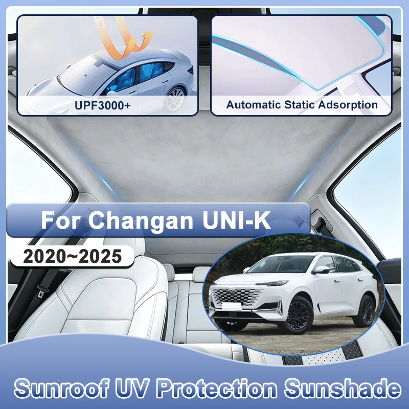 Фото Для Changan UNI-K Skylight 2020 2021 2022 2023 2024 2025: электростатический солнцезащитный экран с теплоизоляцией и защитой от ультрафиолета. №1