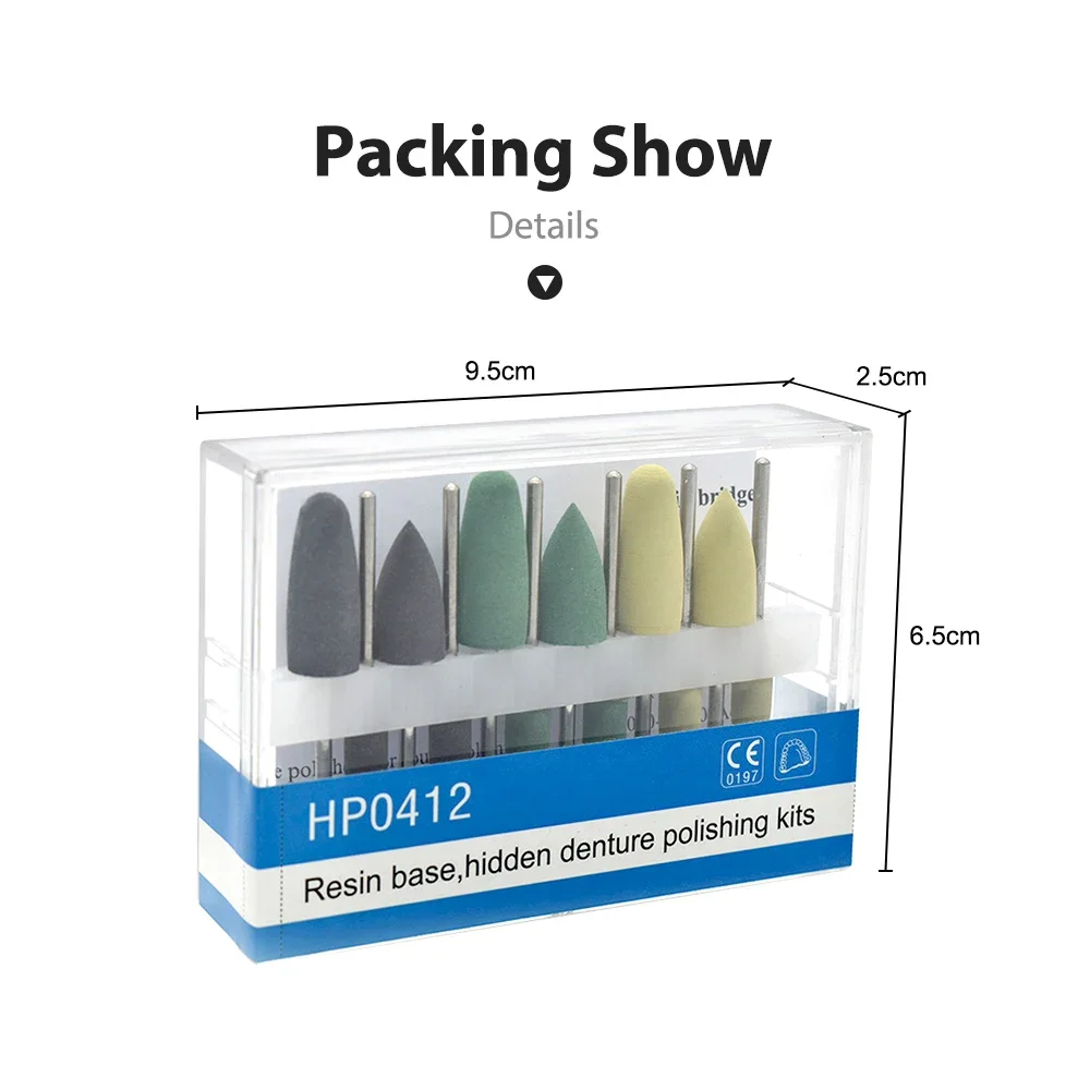 HP0412 12 шт./компл. стоматологическая полимерная основа наборы для полировки