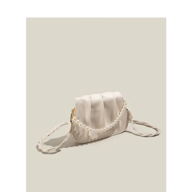 

Женская сумка Elmsk, новинка 2022, сумка-мессенджер для весны и лета, сумка на одно плечо, сумка для подмышек, Сумка с жемчужной цепочкой, эксклюзи...