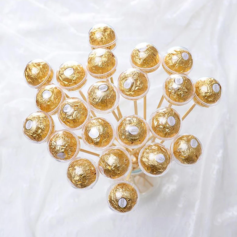 10Pcs Chocolate Truffle Liner Chocolate Wrapper Candy Packaging Holder Chocolate Ball Holder Case Valentines Day Gift Box