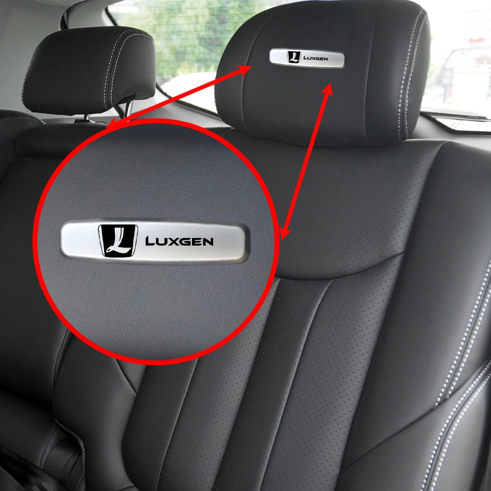 Автомобильная металлическая эмблема, наклейка на сиденье, автомобильная Противоударная Эмблема для Luxgen U5 U6 N5 N3 URX R3 M7 S3 S5 V7
