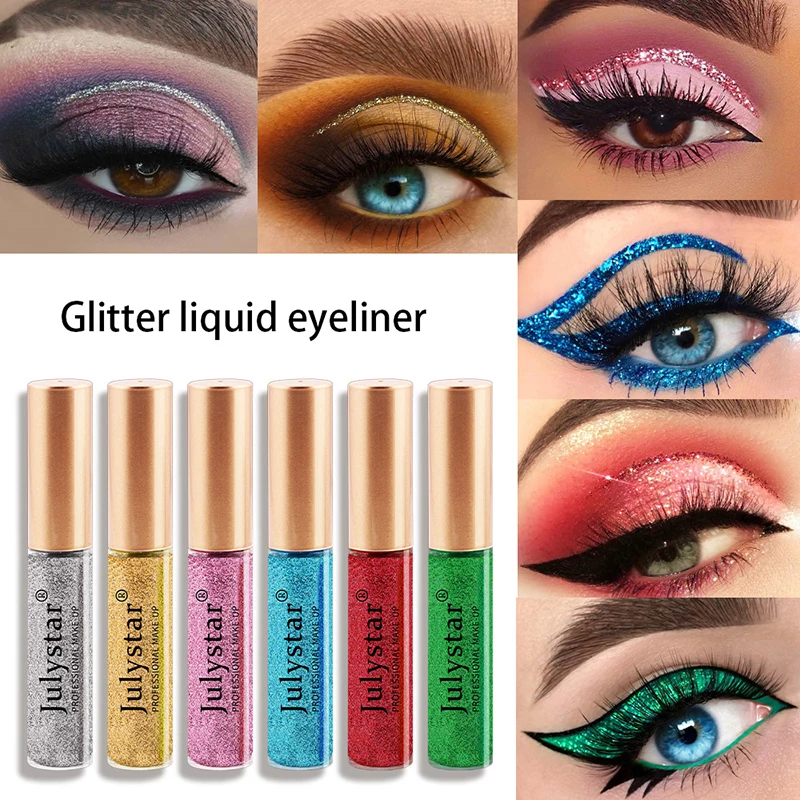 

Diamond Glitter Eye Liner Pencil Eye Makeup Highlighter Waterproof White Brighten Silkworm Shadow Liquid Eyeliner Pen Lasting
