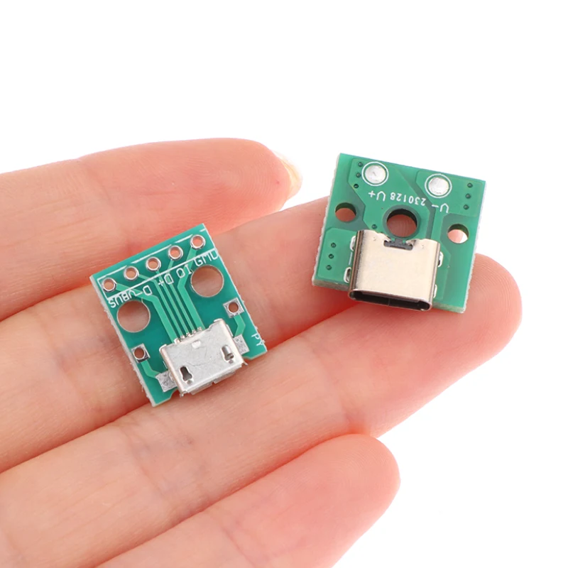 10 шт. разъем Micro USB гнездовой Android Type-C для зарядки USB-разъем PH2.0 винтовая крепежная