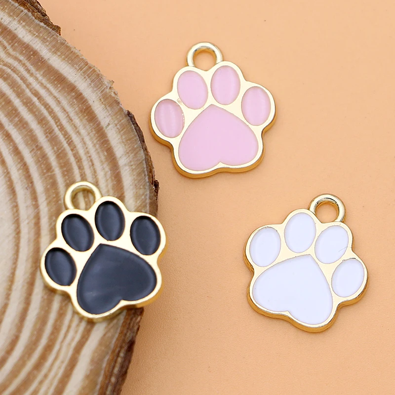 

10 шт., позолоченные подвески в виде искусственной лапы