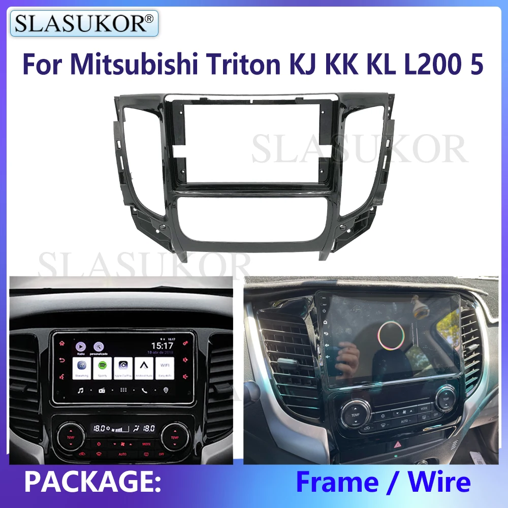 9 &quotдля Mitsubishi Triton KJ KK KL L200 5 комплект автомобильной панели радио установочные