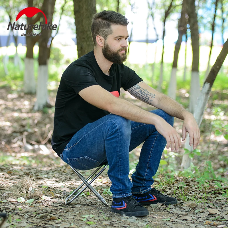 Портативный стул для рыбалки складной со штативом маленький кемпинга ходьбы