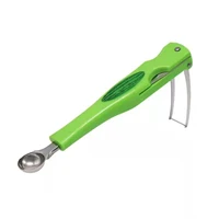 3 in 1 watermelon splitter watermelon cutting tool with ball scoop and fork fruit ball digger safe to use for home camping